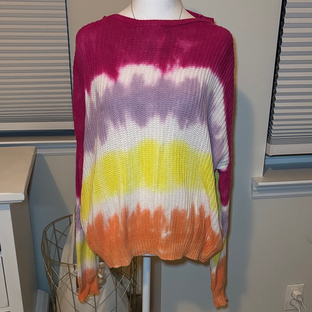 Wild Fable Multicolor Tie-Dye Sweater